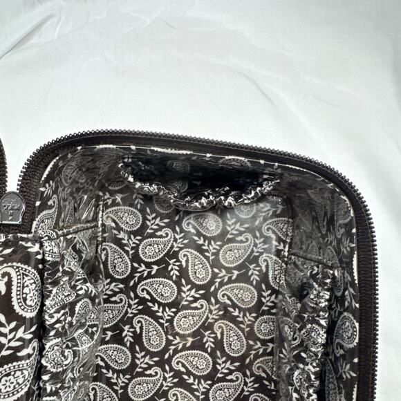 Vera Bradley CHOO CHOO TRAVEL CASE Espresso Color Dark Brown Quilted - Picture 16 of 16